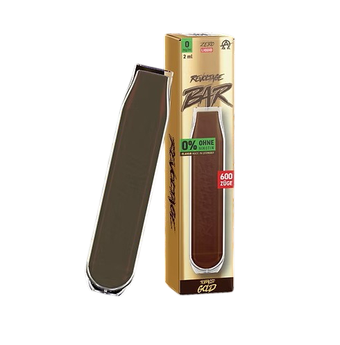 Revoltage Einweg E-Zigarette/E-Shisha - Bis zu 600 Züge - 0 mg/ml - Nikotin frei - Tabacco Gold