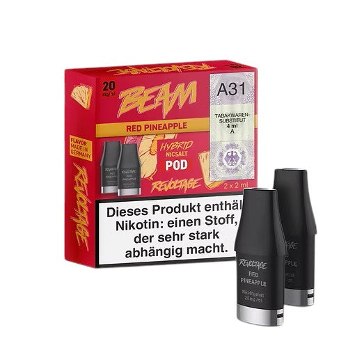 Revoltage Beam Pod Red Pineapple - 2 x 600 Züge - 20mg/ml