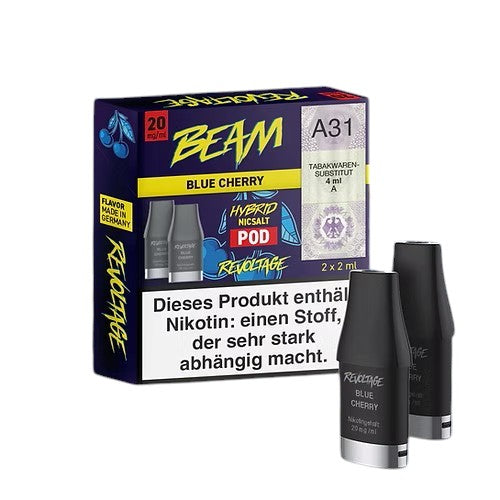 10 x Revoltage Beam Pod Blue Cherry - 2 x 600 Züge - 20mg/ml
