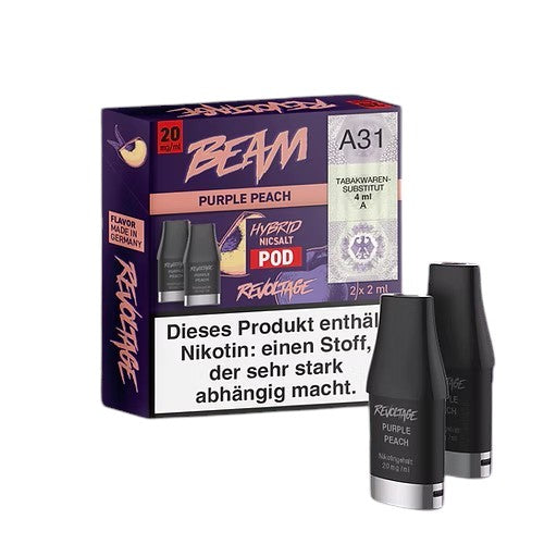 Revoltage Beam Pod Purple Peach - 2 x 600 Züge - 20mg/ml