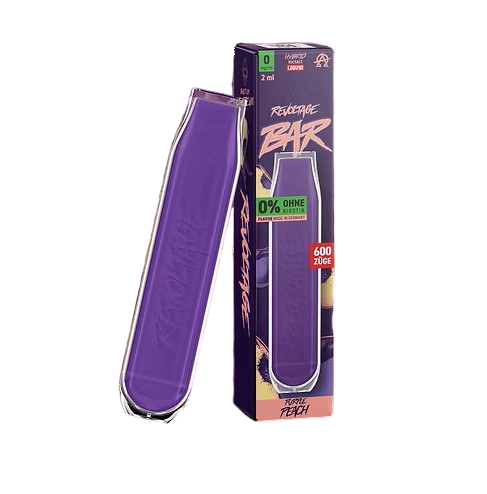 Revoltage Einweg E-Zigarette/E-Shisha - Bis zu 600 Züge - 0 mg/ml - Nikotin frei - Purple Peach