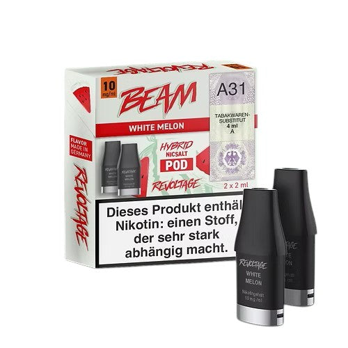 10 x Revoltage Beam Pod White Melon- 2 x 600 Züge - 10mg/ml