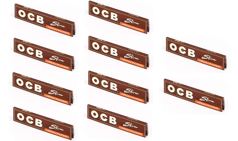 10 Heftchen OCB OCB Unbleached Virgin King Size Slim Paper
