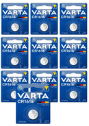 10x VARTA CR1616 Lithium 3V Knopfzelle 1616