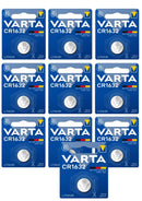 10x Varta CR1632 Lithium 3 Volt