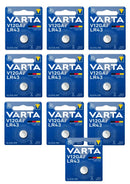 10x Varta V12GA / LR43, 1er Pack