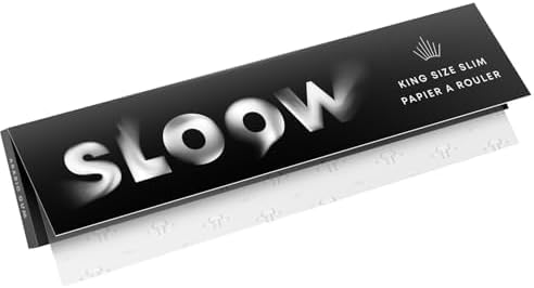 SLOOW Black King Size Slim 25 x 32 - 44 x 108 mm - 14g/m2