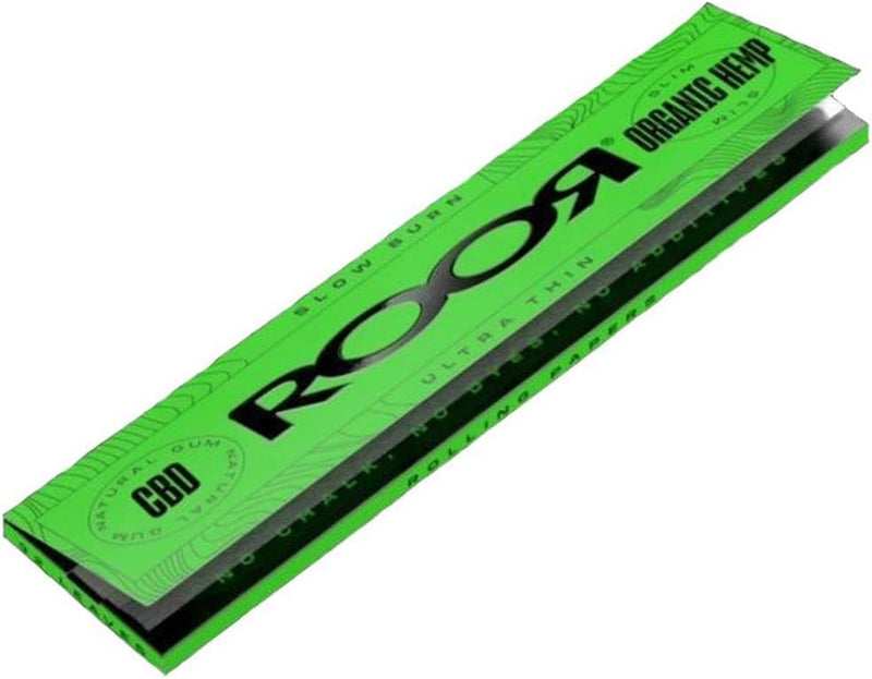 Roor Ultra Thin - King Size Slim Organic Paper - Slow Burning - 50 x 32