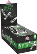 Gizeh Aktivkohlefilter -  Slim Size 6mm White  - 10 Beutel a 50 Filter