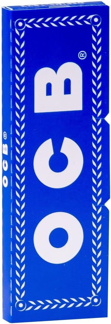 OCB Blau Kurz - Rolling Papers - Drehpapier - Blättchen - 2 Packungen 25 Heftchen a 50 Blatt