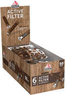 Gizeh Aktivkohlefilter -  Slim Size 6mm Brown  - 10 Beutel a 50 Filter