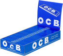 OCB Blau Kurz - Rolling Papers - Drehpapier - Blättchen - 2 Packungen 25 Heftchen a 50 Blatt