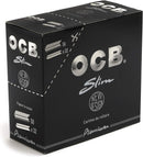 OCB Premium Slim - 50 Heftchen a 32 Blatt - Langes schwarzes Papier