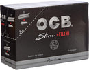 OCB Schwarzes Premium Slim Paper + Tips - 32 Heftchen a 32 Blatt - Langes Papier plus Tips