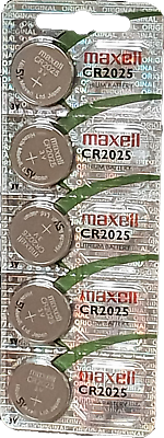 5 x CR2025 Maxell 2025 Lithium Knopfzelle  Batterie