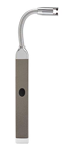 Zippo 2006829 Rechargable Candle Lighter FlexNeck-Pebble Grey Feuerzeug, Aluminium