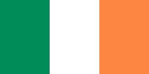 Qualitäts Fahne Flagge Irland 90 x 150 cm mit verstärktem Hissband