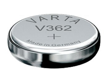 VARTA Silber-Oxid Uhrenzelle, V362 (SR58), 1,55 Volt,