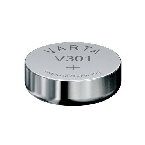 Varta Uhrenbatterie Type: V301 Spannung: 1,55 V Größe: 4,2 mm Durchmesser: 11,6 mm Blister