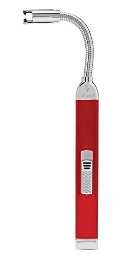 Zippo 2006830 Rechargable Candle Lighter FlexNeck-Candy Apple Red Feuerzeug, Aluminium