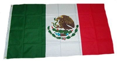 Flaggenking Mexico Flagge/Fahne - wetterfest, weiß, 150 x 90 x 1 cm, 16898