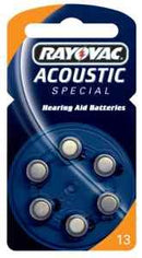 Hörgerätebatterie Rayovac Knopf Acoustic S. 13 (PR48) 6er Pack Batterien