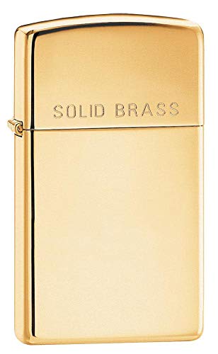 Zippo 1027006 Feuerzeug 1654 Brass High Polished Slim