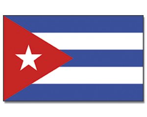 Flaggenking 17048 Kuba/Cuba Flagge/Fahne - wetterfest, mehrfarbig, 150 x 90 x 1 cm