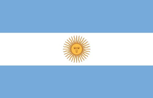 Flaggenking Argentinien Flagge/Fahne, mehrfarbig, 150 x 90 x 1 cm, 17001