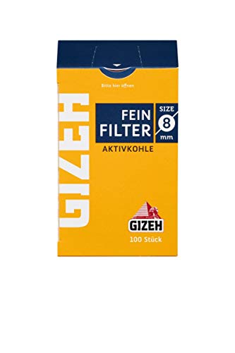 Gizeh 8mm Kohlefilter 10x100 Filter(1000Stück)