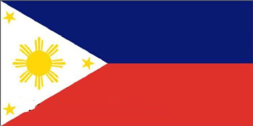 Flaggenking Philippinen Flagge/Fahne, mehrfarbig, 150 x 90 x 1 cm, 17007