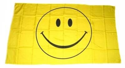 Fahne / Flagge Smile - Smiley NEU 150 x 250 cm Flaggen