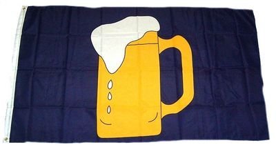 Flaggenking Bierkrug-Bier Format: 250 x 150 cm-wetterfest-Artikelnummer 17522 Flagge Fahne, Mehrfarbig, 250 x 150 x 1 cm