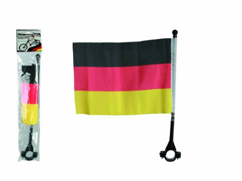 Windworks Deutschlandflagge am Stab für Fahrräder,ca. 22 x 16 cm