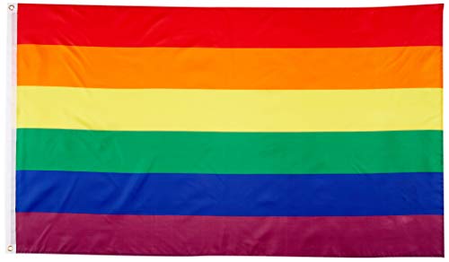Flaggenking 17089 Regenbogen Gay - Flagge/Fahne, wetterfest, Mehrfarbig, 150x90x1 cm