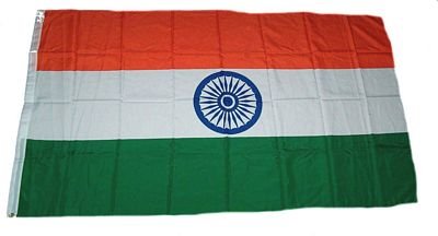 Flaggenking Indien Flagge - Fahne, Weiß, 150 cm x 90 cm