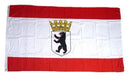 Flaggenking 17046 Berlin Flagge/Fahne - wetterfest, mehrfarbig, 150 x 90 x 1 cm