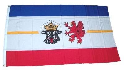 Flaggenking Mecklenburg-Vorpommern Flagge/Fahne, mehrfarbig, 150 x 90 x 1 cm, 16992