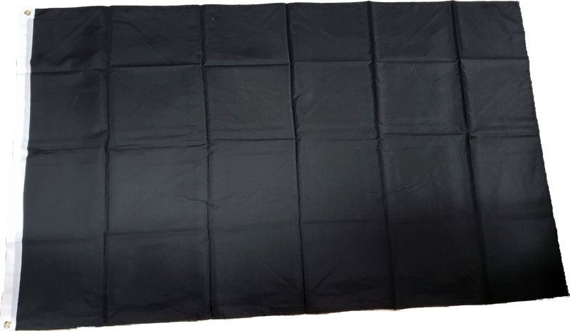 Fahne Flagge Trauerfahne schwarz 90 x 150 cm mit 2 Ösen