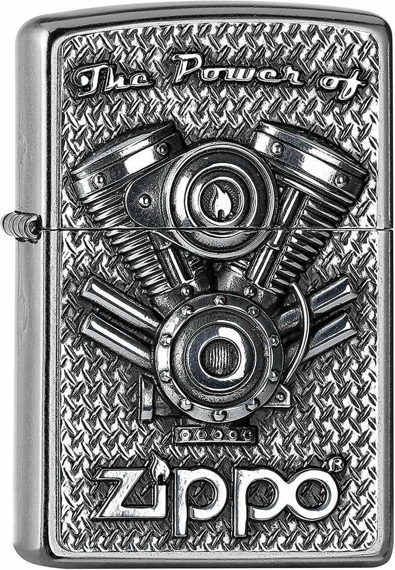 ZIPPO Feuerzeug 2005714 V Motor Emblem