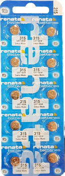 10 x RENATA Uhrenbatterie 315 für Armbanduhr Knopfzelle SR 716 V315 SR716SW