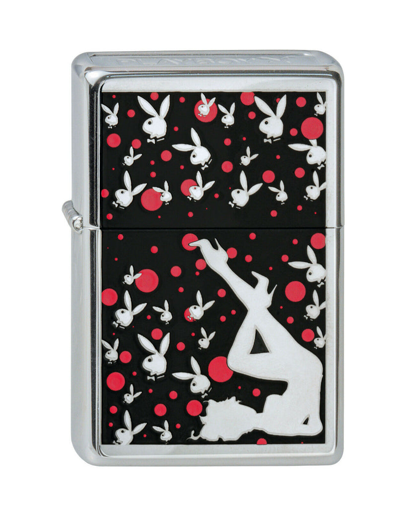 ZIPPO 1200184 Playboy Crown stamped Chrome high polished