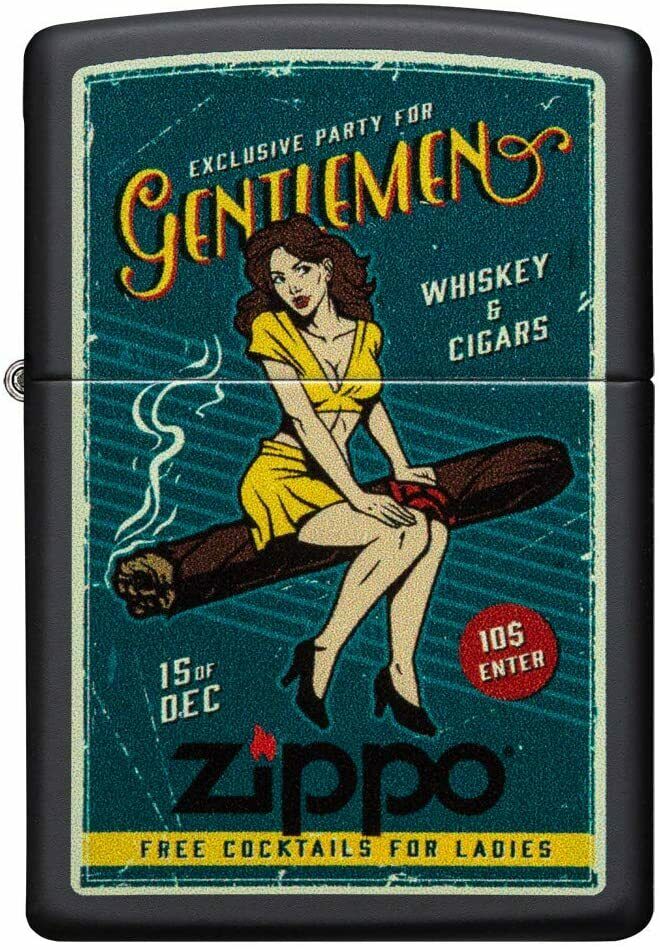 ZIPPO Feuerzeug 60005052 Cigar Girl Black matte