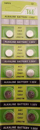 10x AG 7 Uhrenbatterie V 395 926 für Armbanduhr Knopfzelle LR926 V399 LR 927