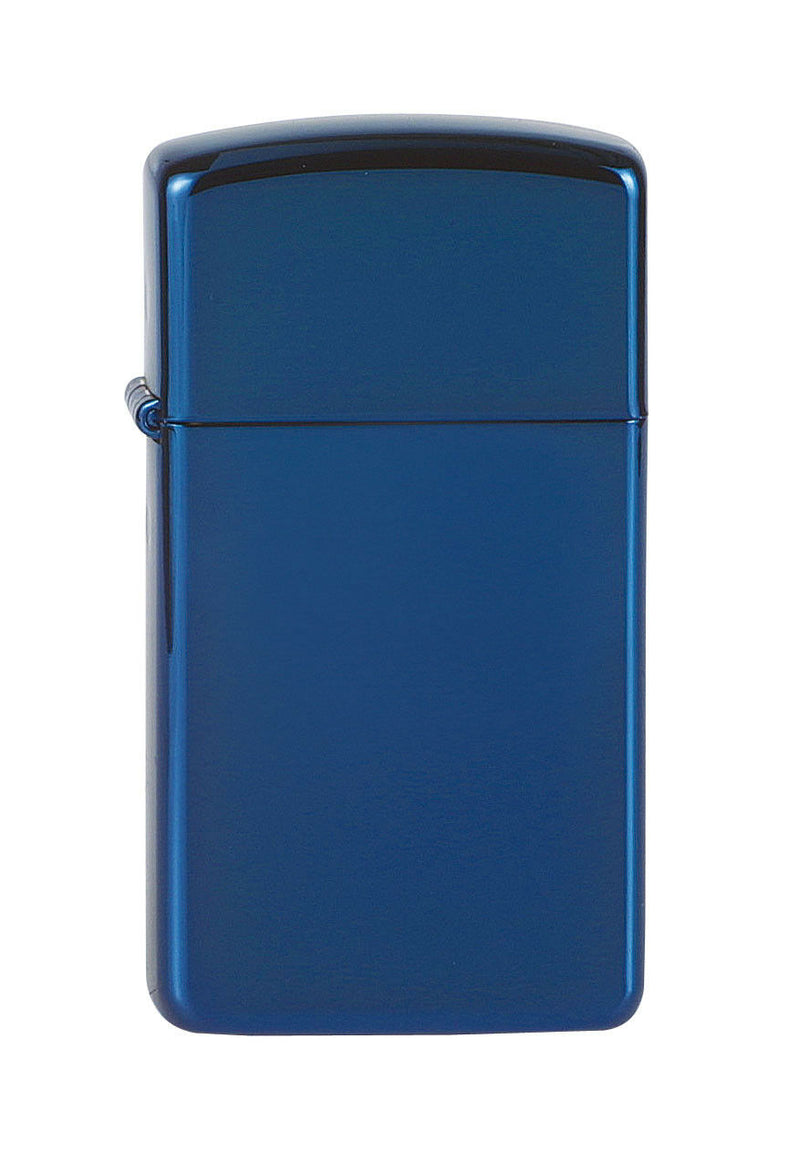 ZIPPO Feuerzeug 60001181 Slim Sapphire Blau Hochglanz poliert