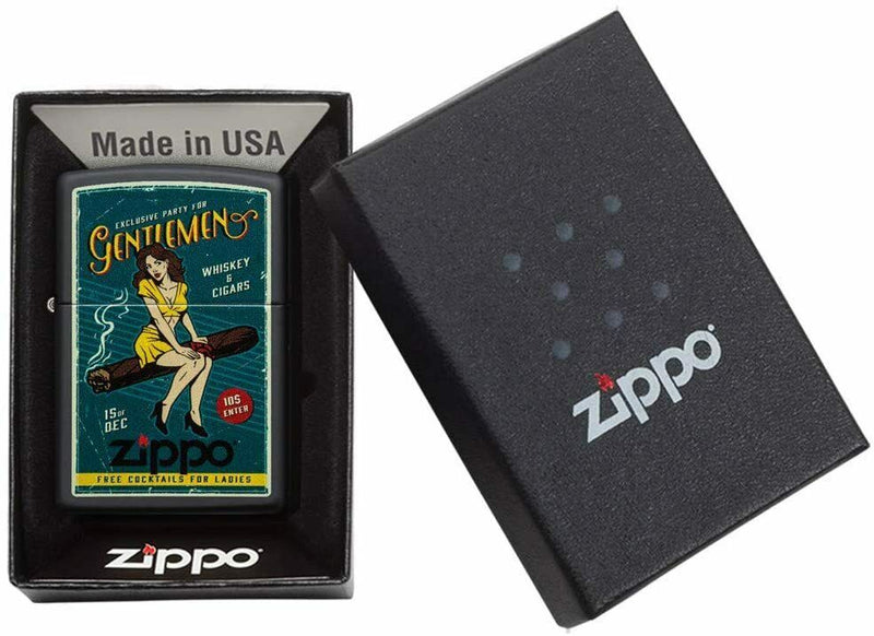 ZIPPO Feuerzeug 60005052 Cigar Girl Black matte