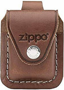 ZIPPO Original Zubehör : Ledertasche Pouch braun schwarz Clip Schlaufe Harley
