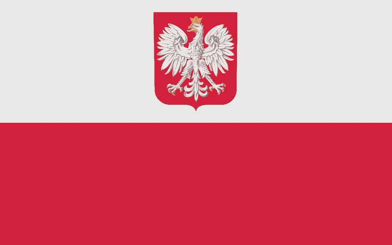 Flagge Fahne Polen mit Adler 150 x 90 cm Hissfahne mit 2 Ösen