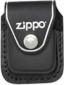 ZIPPO Original Zubehör : Ledertasche Pouch braun schwarz Clip Schlaufe Harley