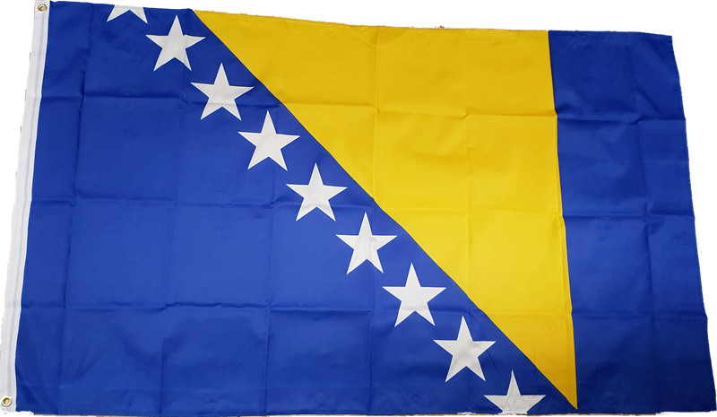 Fahne Flagge Bosnien und Herzegowina 90 x 150 cm mit 2 Ösen für Fahnenmast
